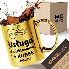 Bögre design szolgáltatás Arany bögre 330ml csomagolás