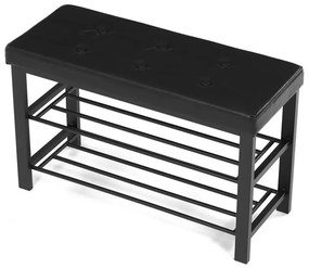 Fekete Fém Cipős Szekrény. ABO-W2012 BK