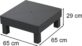 Elements balkon kerti bútor szett grafit