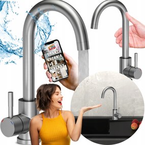 Konyhai Csaptelep Acél Mosogató Álló Csaptelep Konyhai Mosogató Csaptelep