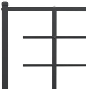 fekete fém fejtámla 150 cm