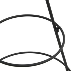 fekete fém karácsonyfa dekorációhoz 125 cm