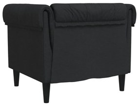 vidaXL fekete szövet Chesterfield kanapé