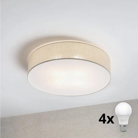 Brilagi - SIRIJA LED mennyezeti lámpa 4xE27/15W/230V, átm. 60 cm, krémszínű