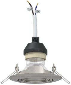 Beépíthető Spotlámpák 24 db Kerek GU10 Ezüst Ø90 mm Acél