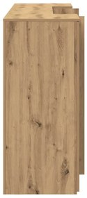 recepciós pult kézműves tölgy 200x50x103,5 cm szerelt fa
