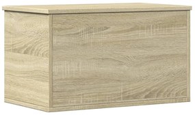 sonoma tölgy színű szerelt fa tárolóláda 60 x 35 x 35 cm