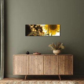 Napraforgó képe (órával) (90x30 cm)