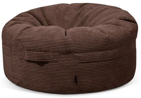 Sötétbarna kordbársony babzsákfotel Roll 105 – SLOWDOWN