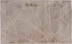 Viszkóz Szőtt Szőnyeg Barna mintás 68x110 cm