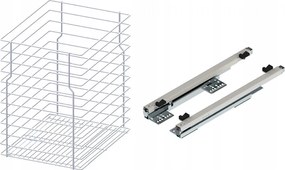 Cargo kosár alsó szekrényhez 40cm 400 Fehér 1p csendes ház Rejs a csuklópánt alá