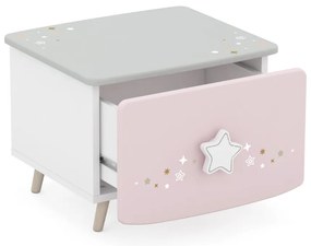 Elmo éjjeliszekrény Pink