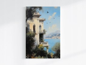 Poszter Építészet Olaszország Amalfi Villa Tenger Terasz 80x120