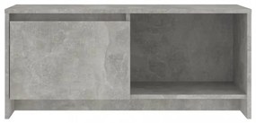 betonszürke szerelt fa TV-szekrény 90x35x40 cm