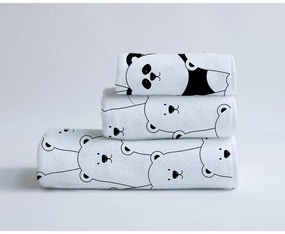 Panda 3 db-os törölköző és fürdőlepedő készlet - Madre Selva