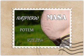 Poszterek 120x80 Először a tömeg Edzőterem