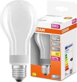 Led izzó E27 A60 18W 2700K Fényerőszabályozható Osram
