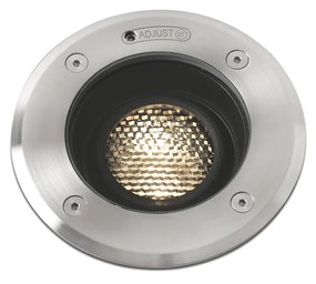 FARO GEISER kültéri beépíthető lámpa, rozsdamentes acél(inox), 3000K melegfehér, beépített LED, 7W, IP67, 70302