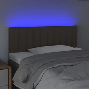 tópszínű szövet LED-es fejtámla 100x5x78/88 cm