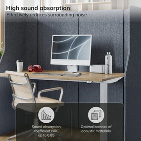 akusztikus falpanel SADIE Carbon Fog 280/145 cm