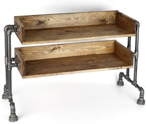 Cipősszekrény BORU 50x90 cm fekete/fenyő