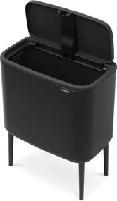 Matt fekete acél érintésre nyíló szemetes 36 l Bo Touch Bin – Brabantia