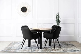 Fekete Bársony Étkezőszék. POLA