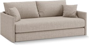 Világosbarna zsenília kinyitható kanapé 209 cm Shannon – Cosmopolitan Design