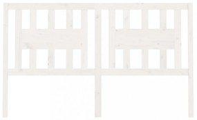 fehér tömör fenyőfa fejtámla 166 x 4 x 100 cm