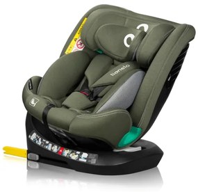 Lionelo - Forgatható autósülés bázissal BASTIAAN ONE i-Size 40-150 cm Olívazöld