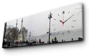 In the city dekoratív falióra, 30 x 90 cm