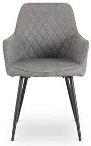 Elegáns Karosszék Szürke Színben.BRESSO 2