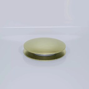 Flow Brushed Gold Click-clack slim kádszifon szett, szálcsiszolt arany színű fém elemekkel