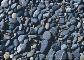 Kavicsos kép (üvegen) (70x50 cm)