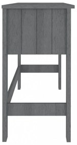 HAMAR sötétszürke tömör fenyőfa íróasztal 110 x 40 x 75 cm