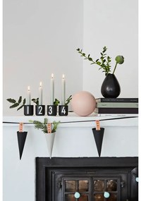 Porcelán gyertyatartó készlet 4 db-os Mini - Design Letters