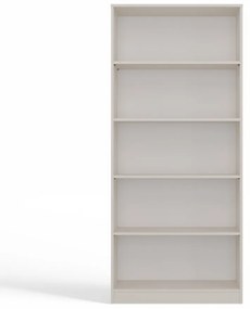 Kashar R80 polcos szekrény, könyvtartó, 80x182x30 cm, kasmír