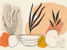 Poszter 80x60cm Botanikai vázlatok