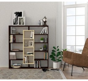 könyvespolc Ample - Birch, Wenge