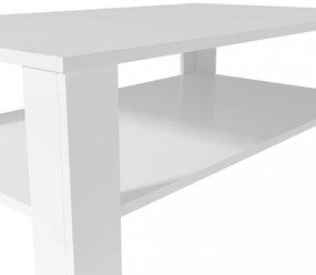 fehér faforgácslap dohányzóasztal 100 x 59 x 42 cm