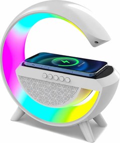 Zaparkorun Bluetooth hangszóró LED lámpával és vezeték nélküli töltővel - BT-2301