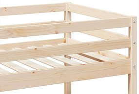 tömör fenyőfa emeletes ágy 80x200 cm