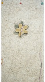 Krémszínű pamut gyerek játszószőnyeg 120x160 cm Wildflowers – Lorena Canals