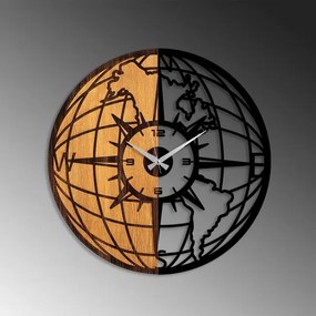 Fali óra 56 cm átmérő, 1xAA, fa/fém kivitel