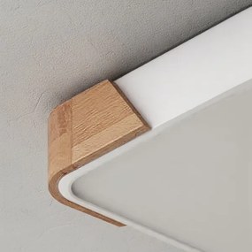 Brilagi - LED mennyezeti lámpa PILANA LED/24W/230V tölgy/fehér 32x32 cm