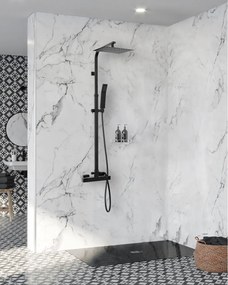 Termosztátos zuhanyszett Rea FENIX  Milan black mat