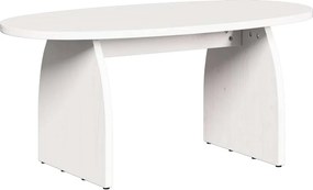 vidaXL Dohányzóasztal Fehér 80 x 40 x 35 cm Tömör fenyőfa