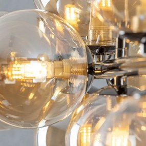 Brilagi - LED Csillár zsinóron MILLA 10xG9/3W/230V fényezett króm/arany