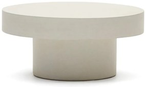 Beton kerek kerti dohányzóasztal ø 66 cm Aiguablava – Kave Home