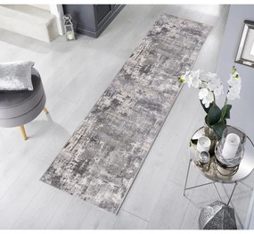 Világosszürke futószőnyeg 80x300 cm Cocktail Wonderlust – Flair Rugs